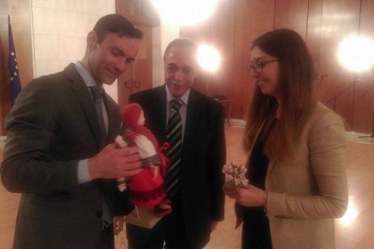 Посол Бойко Коцев наградил болгарских и российских студентов, отличившихся в конкурсе прикладного искусства